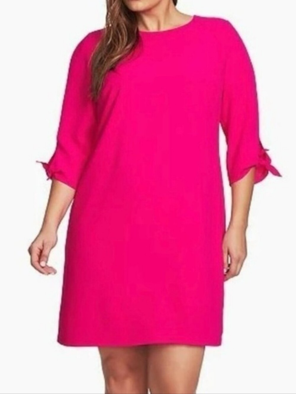 Ce Ce By Cynthia Steffe Hot Magenta Pink Shift Party Cocktail Formal Dress 16W